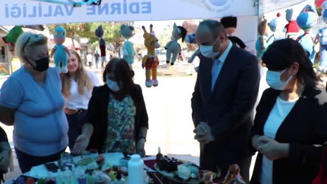 Valisi Canalp Edirne'nin kadın üreticilerinin Balkanlar'a ve tüm Türkiye'ye örnek olduğunu belirtti