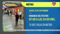 Metro CDMX tendrá horario especial este jueves 16 de septiembre