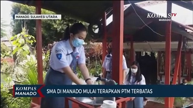 SMA Di Manado Mulai Terapkan PTM Terbatas