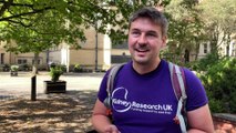 Tom Goodwin, a man born with four kidneys, is currently on his charity challenge of walking from Land's End to John O'Groats to raise money for Kidney research UK