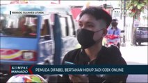 Pemuda Difabel Bertahan Hidup Jadi Ojek Online