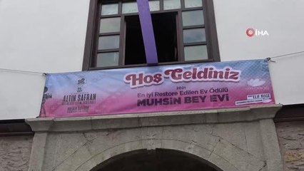 182 yıllık tarihi konağa "En İyi Restore Edilen Ev Ödülü' plaketi çakıldı