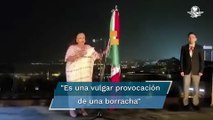 “Fue provocación de una borracha”, dice Arvide tras reclamos al “Viva AMLO” en ceremonia del Grito