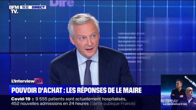 Bruno Le Maire: Le gouvernement a apporté des réponses en protégeant le pouvoir d'achat pendant la crise