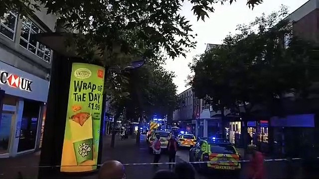 Breaking incident in Northampton town centre