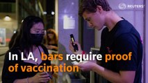 LA bars require vaccine proof