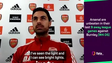 Arteta sees 'bright lights' at the end of Arsenal tunnel
