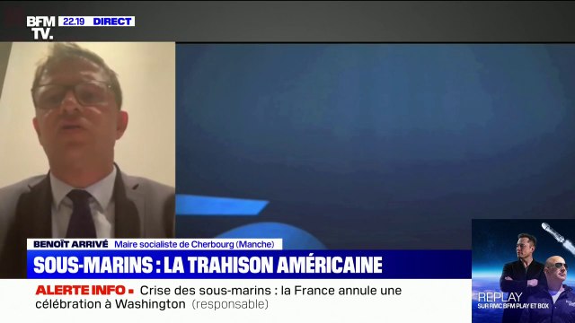 Sous-marins: pour le maire de Cherbourg, c'est un coup de poignard de l'Australie