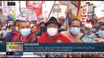 Ecuador: Sectores sociales se movilizan en rechazo a anuncios del gobierno