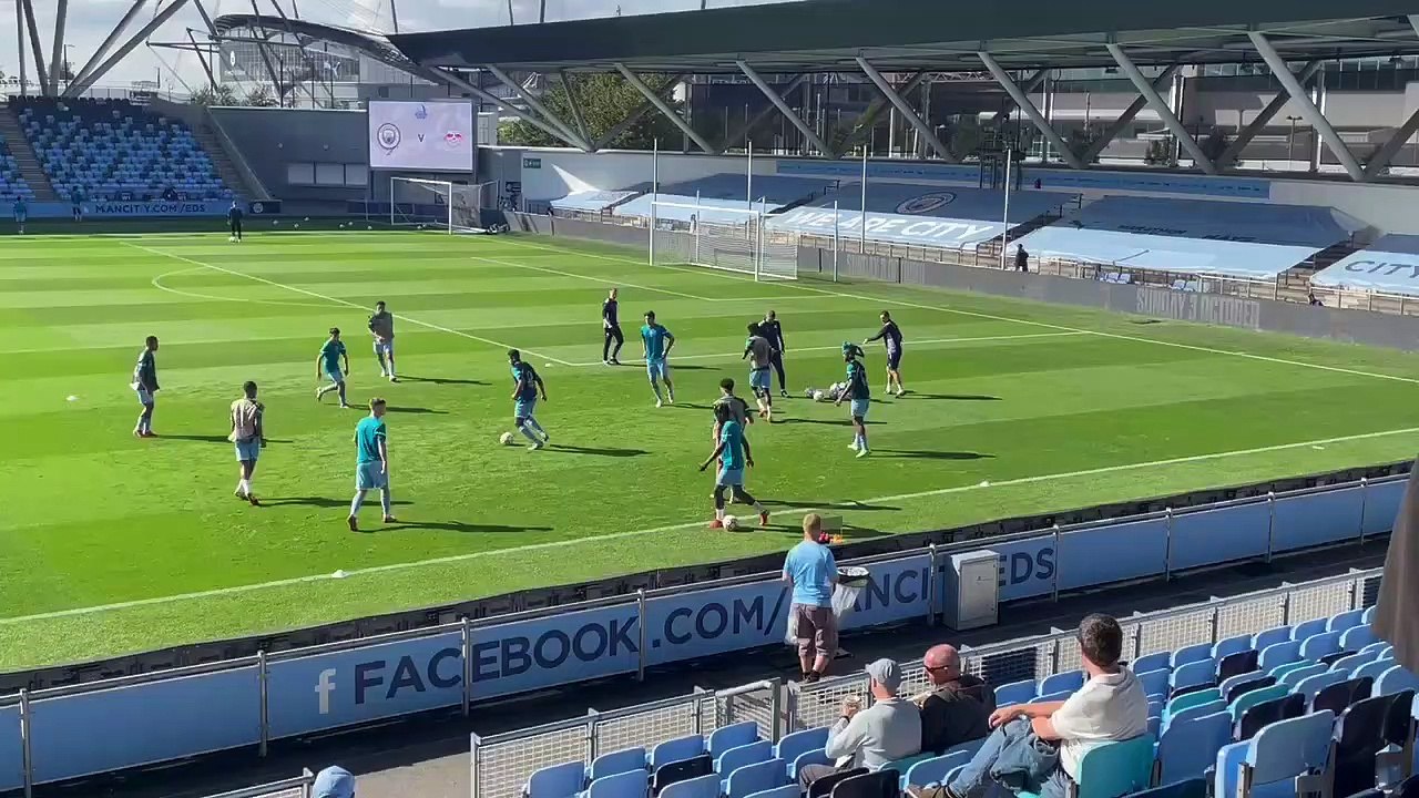 James McAtee warmup