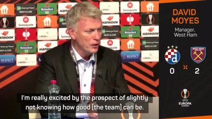 下载视频: Moyes excited by West Ham potential after perfect Europa League start