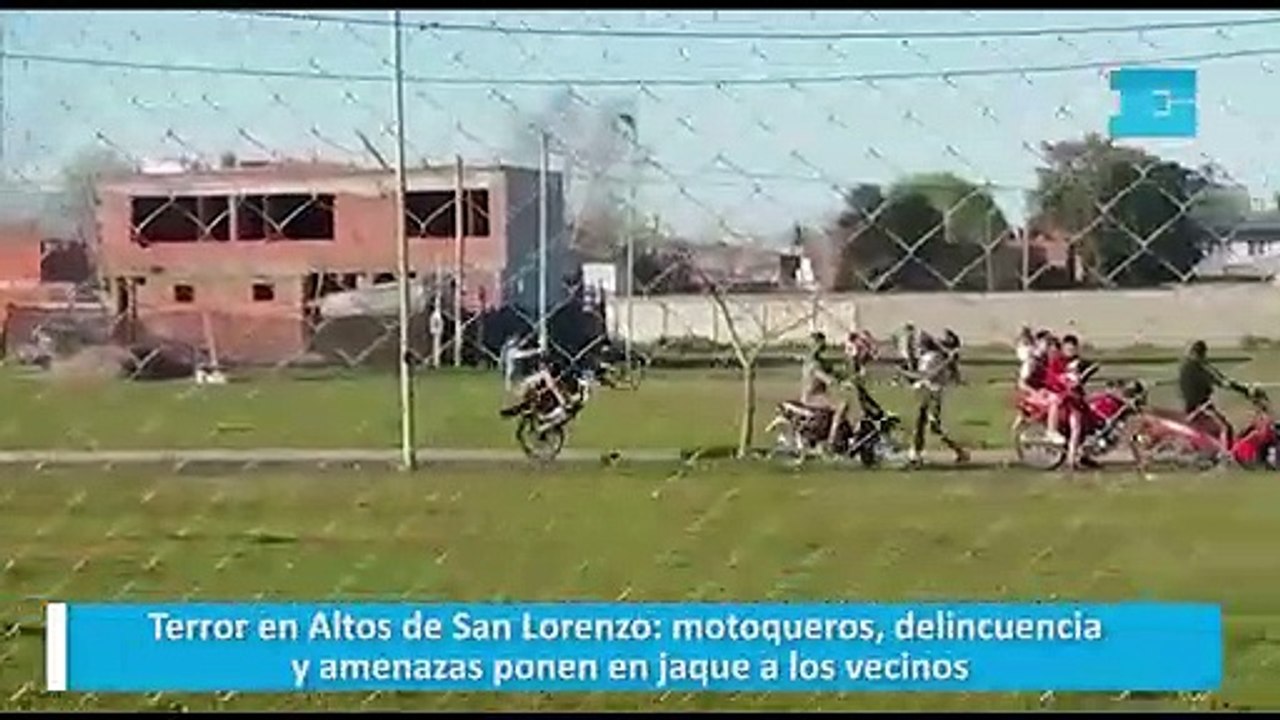 Terror en Altos de San Lorenzo: motoqueros, delincuencia y amenazas ponen en jaque a los vecinos