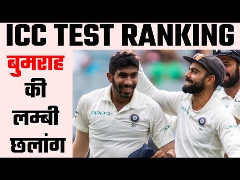 ICC Ranking : Bumrah jumps 4 spots to number 3 in ICC Test Rankings