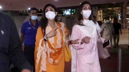 Shilpa Shetty Vaishno Mata के दर्शन करने के बाद लौटी Mumbai; Watch video | FilmiBeat