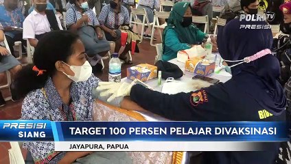 Polda Papua Gelar Vaksinasi di SMA YPPK Taruna Bakti