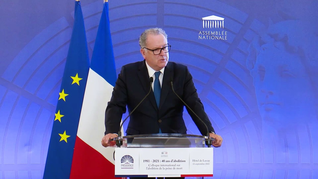 40 ans de l'abolition de la peine de mort - Discours du Président Richard Ferrand - Jeudi 16 septembre 2021