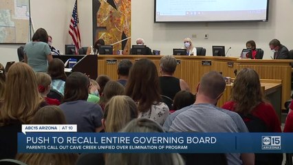 Video herunterladen: Push to recall entire Cave Creek Unified Governing Board