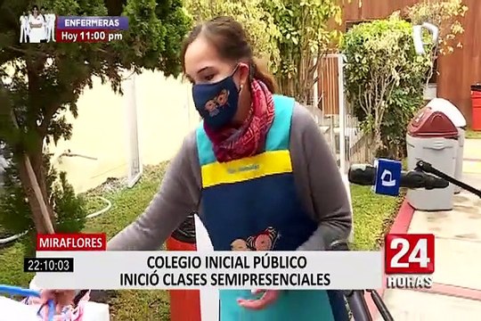 Miraflores: colegio de inicial recibió a 8 alumnos en su primer día de clases semipresenciales