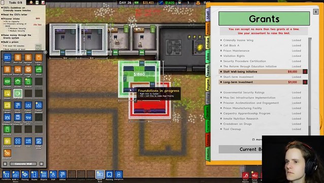 INSANE Prisoners! - Let’s Play – Prison Architect Campaign Ep 007