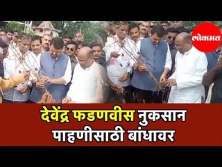 Devendra Fadnavis | देवेंद्र फडणवीस नुकसान पाहणीसाठी बांधावर | Maharashtra News