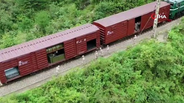 Kuzey Kore, trenden yaptığı füze denemesinin görüntülerini yayınladı