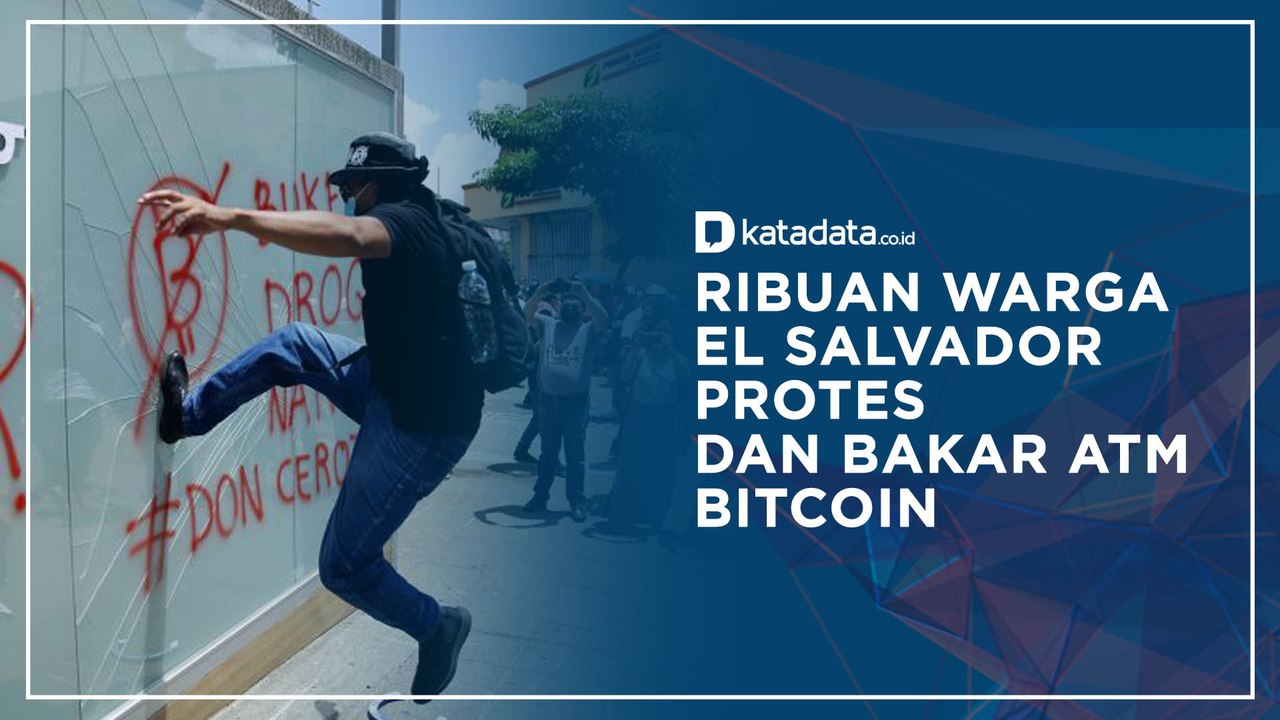 Ribuan Warga El Salvador Protes dan Bakar ATM Bitcoin