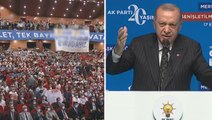 Cumhurbaşkanı Erdoğan, açılan pankartı görünce mest oldu: Z kuşağı da Y kuşağı da burada burada