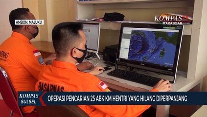 Operasi Pencarian 25 ABK KM Hentri Yang Hilang Diperpanjang