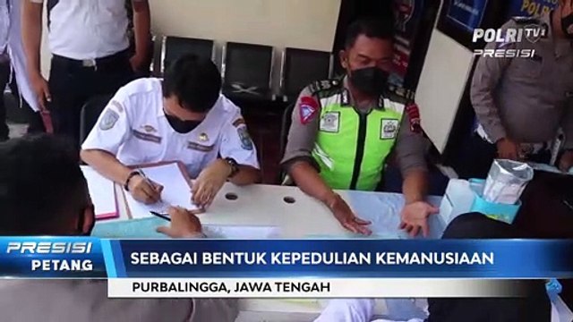 Sambut Hari Lalu Lintas Bhayangkara, Satlantas Polres Purbalingga Gelar Donor Darah