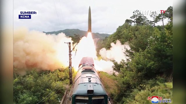 Militer Korea Utara Sukses Luncurkan Rudal Balistik dari Gerbong Kereta Api