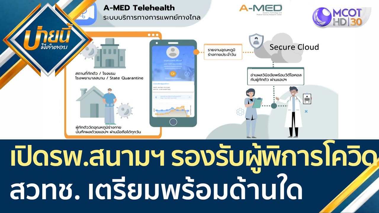 เปิด รพ. สนามฯ รองรับ "ผู้พิการติดโควิด" สวทช....