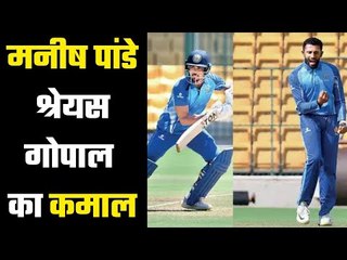 Manish Pandey Scores A Century As Karnataka defeats Services