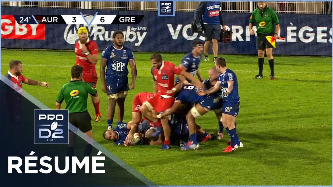 PRO D2 - Résumé Stade Aurillacois-FC Grenoble Rugby: 21-16 - J04 - Saison 2021/2022