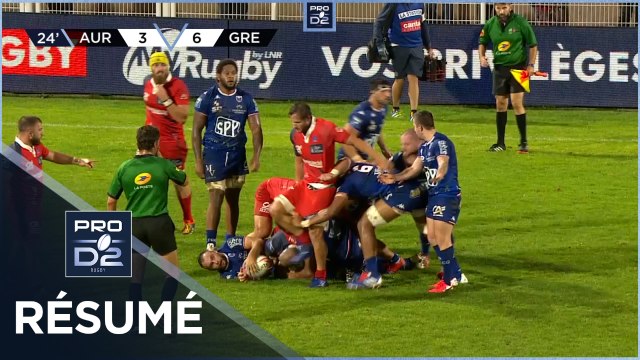 PRO D2 - Résumé Stade Aurillacois-FC Grenoble Rugby: 21-16 - J04 - Saison 2021/2022