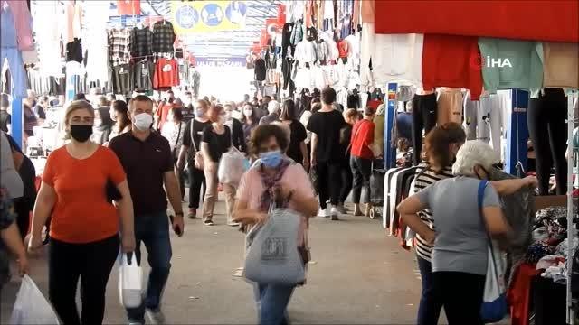 Bulgar ve Yunan turistlerden Edirne'ye kışlık kıyafet akını