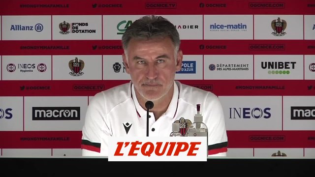 Galtier : «On fait un bon début de championnat» - Foot - L1 - Nice