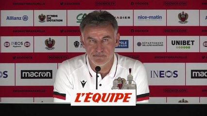 Galtier : «On fait un bon début de championnat» - Foot - L1 - Nice