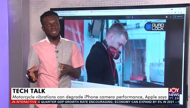 Tech Talk Motorcycle vibrations can degrade iPhone camera performance, Apple says - JoyNews Interactive (17-9-21)
