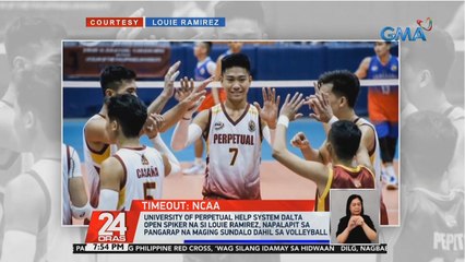 University of Perpetual Help System DALTA open spiker na si Louie Ramirez, napalapit sa pangarap na maging sundalo dahil sa volleyball | 24 Oras
