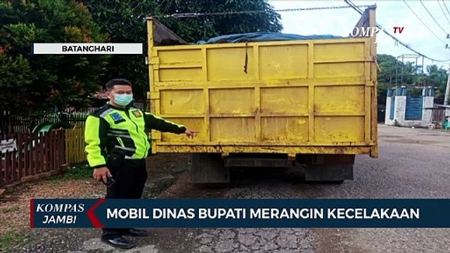 Mobil Dinas Bupati Merangin Kecelakaan