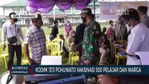 Kodim 1313 Pohuwato Vaksinasi 500 Pelajar Dan Warga