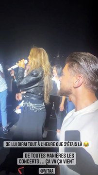 Vitaa n'a pas remarqué la présence de Rayane Bensetti lors de son concert au Palais des Sports.
