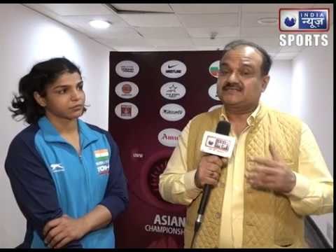 Asian Wrestling Championship | Interview with Sakshi Malik साक्षी मलिक के दिल की बात