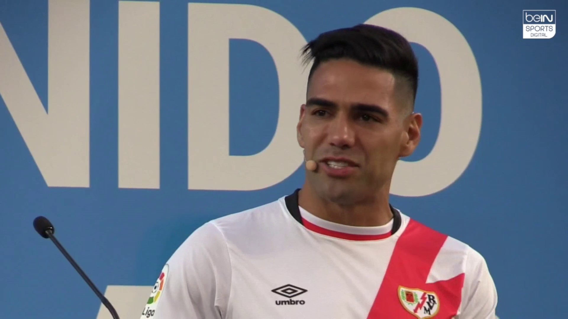 Presentación de Falcao con el Rayo