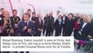 Brigitte et Emmanuel Macron ébahis par l'Arc de Triomphe et le "rêve fou" de Christo