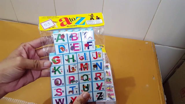 Unboxing and Review of Rashmi toys ABC picture blocks for kids gift