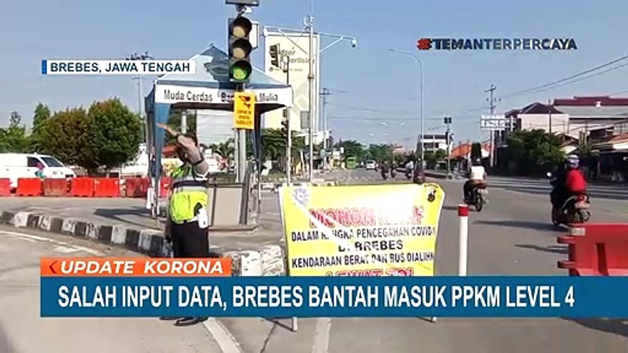 Salah Input Data, Brebes Bantah Masuk PPKM Level 4