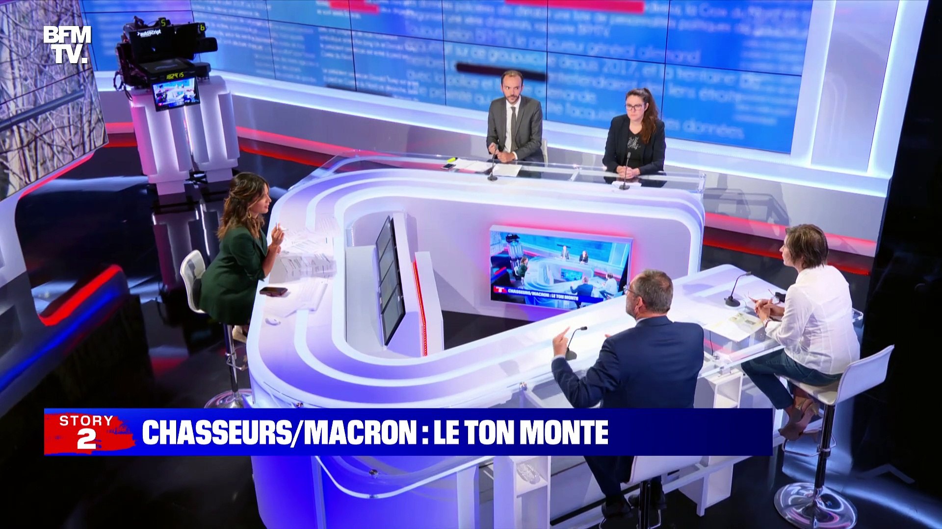 Story 6 : Le ton monte entre Emmanuel Macron et les chasseurs - 17/09 -  Vidéo Dailymotion