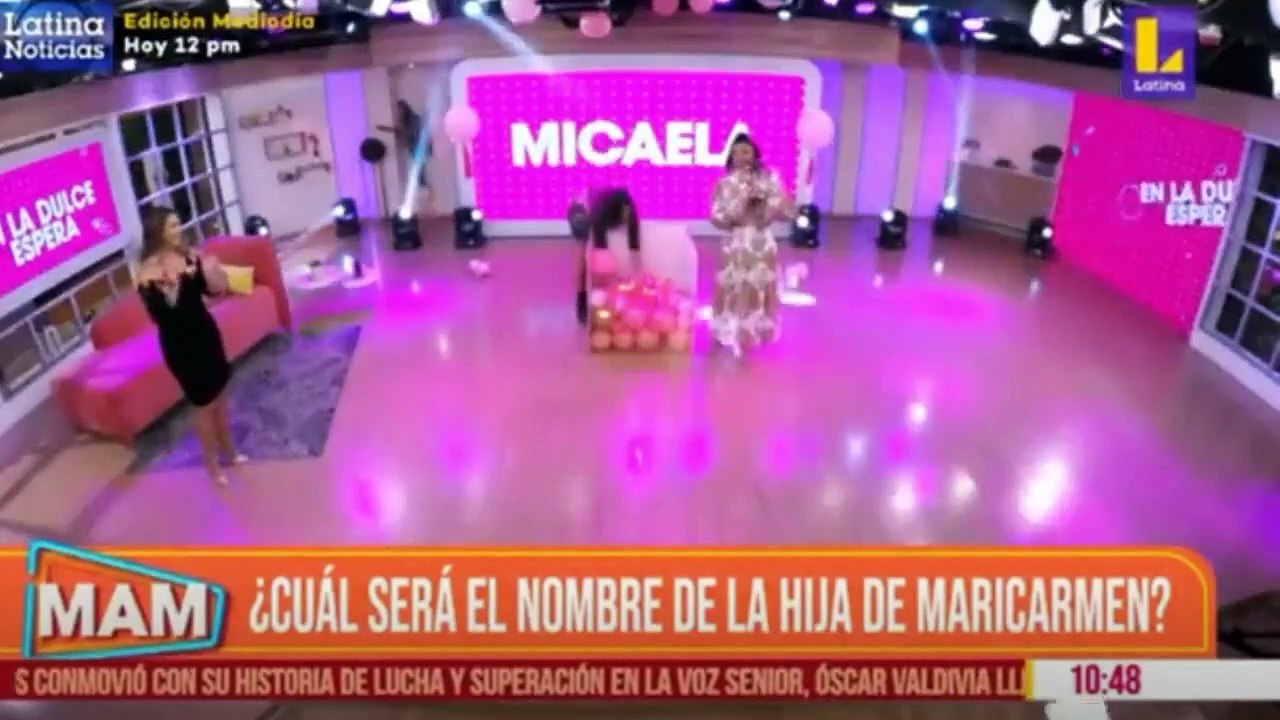Maricarmen revela EN VIVO el nombre de su primera bebé