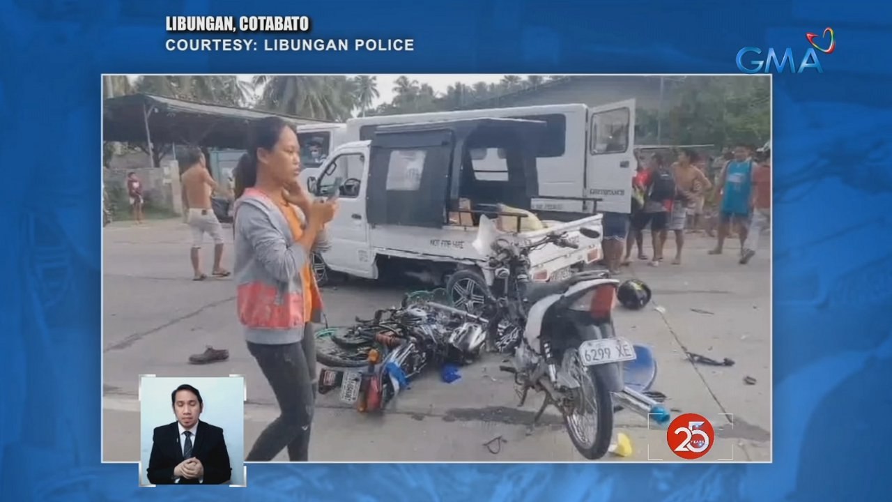 Isa patay, 3 sugatan nang bumangga sa multicab ang 2 motorsiklo | Saksi